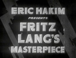 Not Fritz Lang's masterpiece