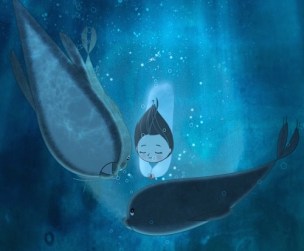 Selkie Saoirse in the Sea