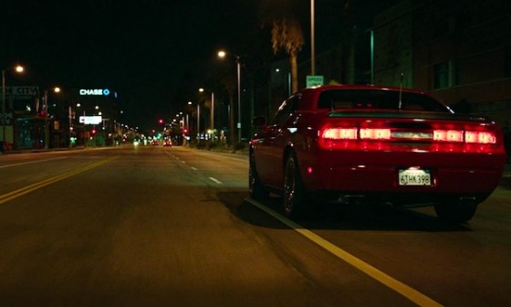 Nighttime L.A. car chase