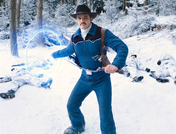 Skipping rope in the snow Skipping rope in the snow