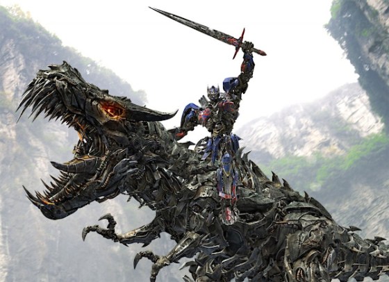 A robot knight riding a robot dinosaur, as you do
