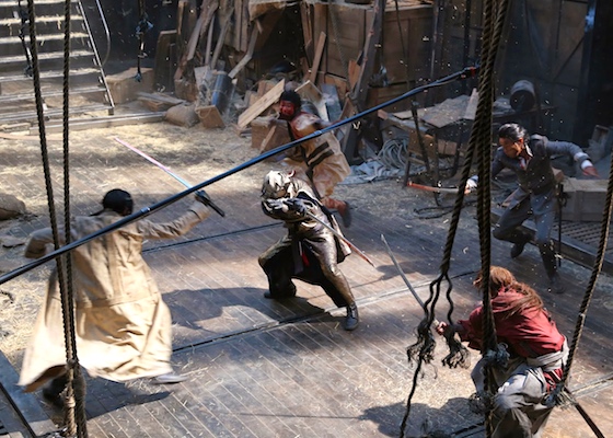 Spot the period-accurate boom mic